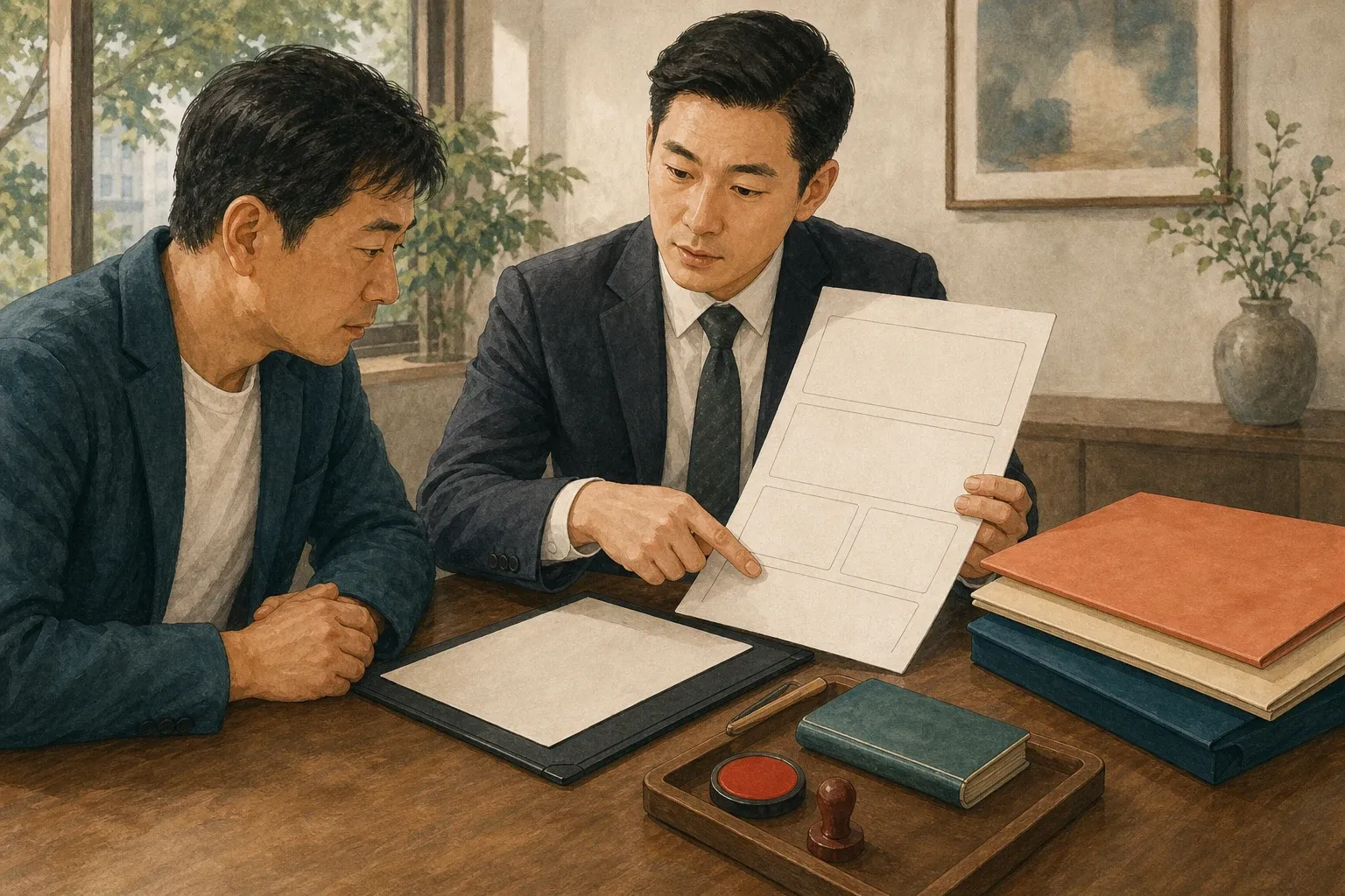 律師函、印章、存摺與專案交接的完整脈絡示意圖